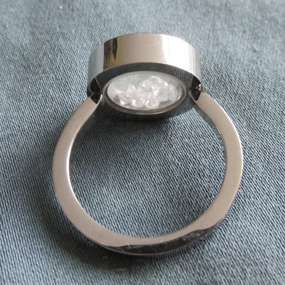 Tocara Joyce Stainless Steel DiAmi-Diamond Ring - Picture 4 of 6